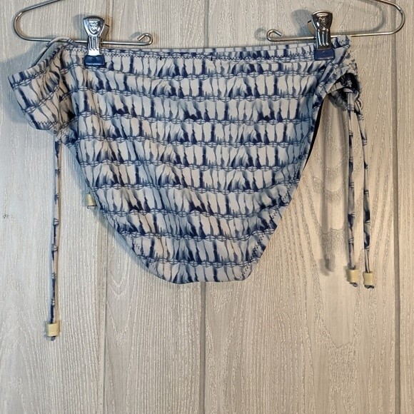 Jessica Simpson Blue Tie Dye Back Tie 2 PC Bikini EUC SZ L - Picture 6 of 11